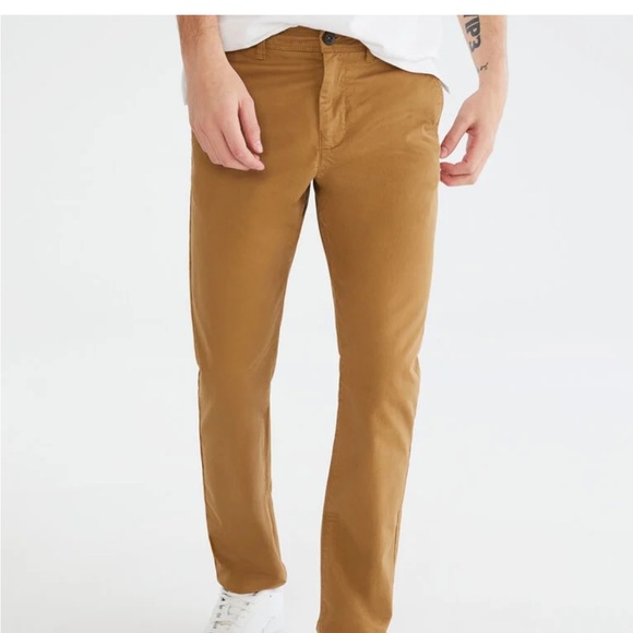Men’s Aeropostale Slim Straight Olive Khakis Chinos Size 29/30 - Picture 1 of 11